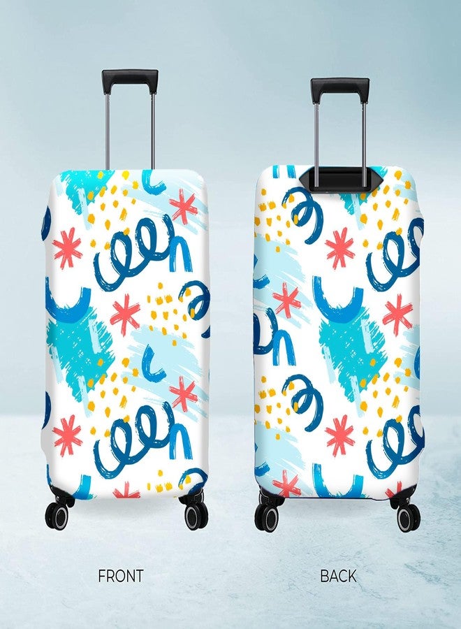 Nasher Miles Polyester 75 (28 Inch) Large Protective Luggage Cover - Confetti - Image 5